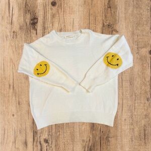 Wanna B Me Oversized Off-White Pullover Sweater – Size M